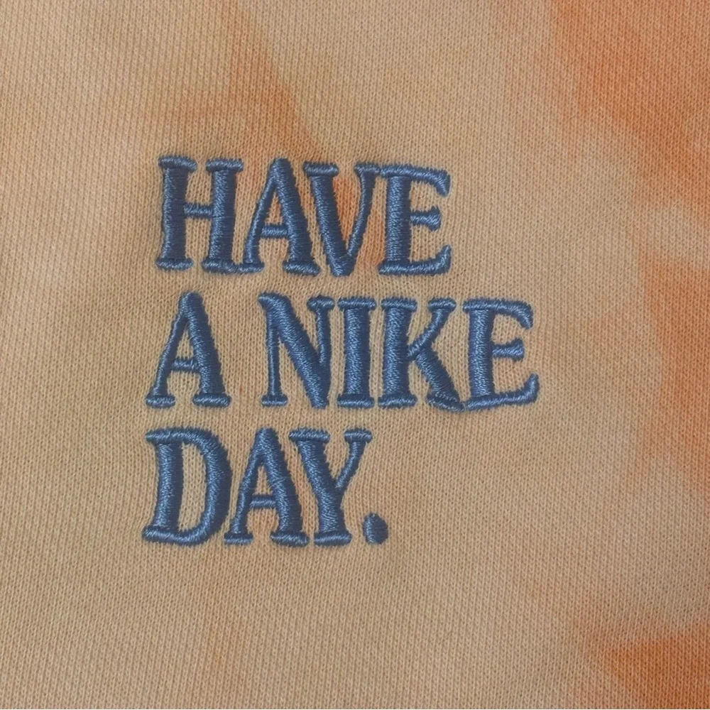 Nike Orange and Blue Sweatshirt